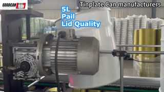 5L Conical Pail Metal Cover Qu