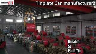 Round Tin Can For Paint OEM Packaging